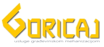 Goricaj - usluge građevinskom mehanizacijom